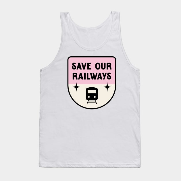 Save Our Railways - Train Strike Tank Top by Football from the Left